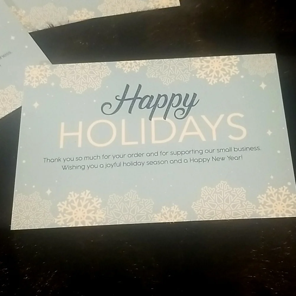 25 Happy Holidays 4X6 Thank you…
